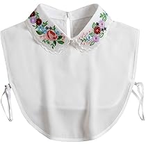 LANGUGU Women's Detachable Half Shirt Blouse Cotton False